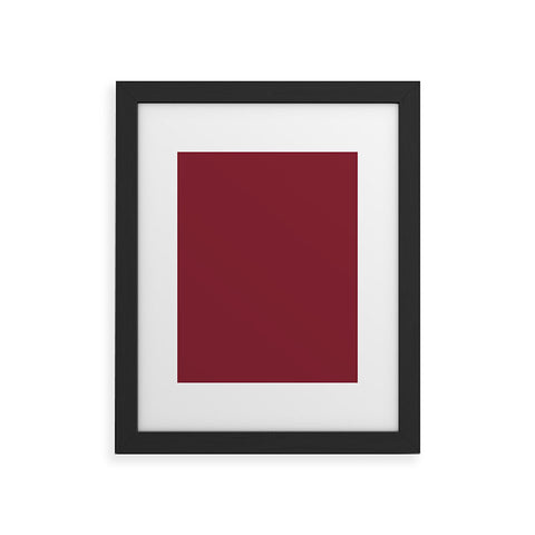 DENY Designs Maroon 202c Framed Art Print