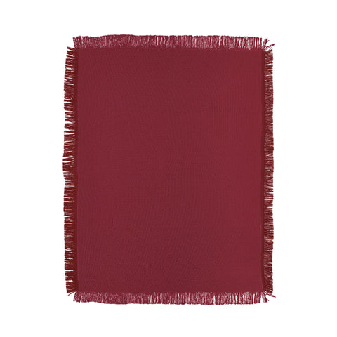 DENY Designs Maroon 202c Throw Blanket