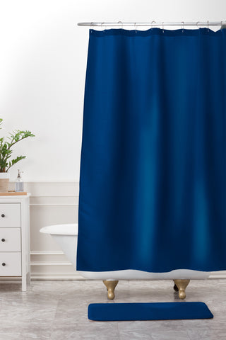 DENY Designs Navy 295c Shower Curtain And Mat