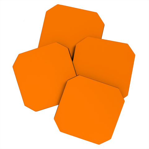 DENY Designs Orange Cream 151c Coaster Set