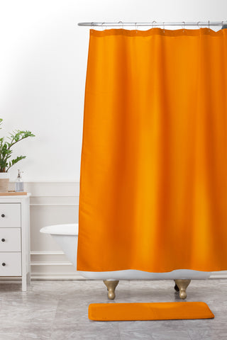 DENY Designs Orange Cream 151c Shower Curtain And Mat