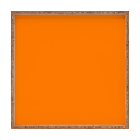 DENY Designs Orange Cream 151c Square Tray