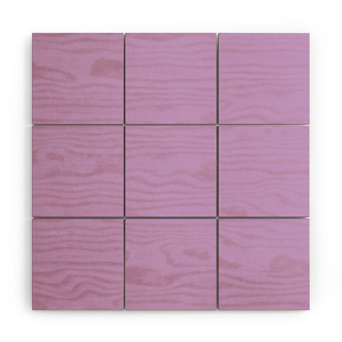 DENY Designs Powder Purple 529c Wood Wall Mural