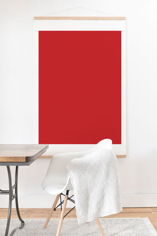 DENY Designs Red 1797c Art Print And Hanger