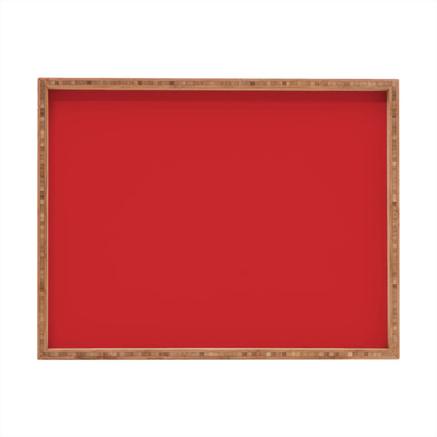 DENY Designs Red 1797c Rectangular Tray