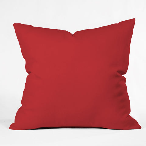 DENY Designs Red 1797c Outdoor Throw Pillow
