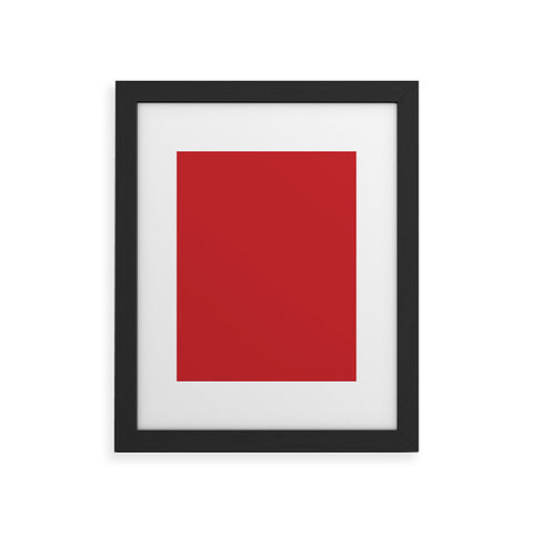 DENY Designs Red 1797c Framed Art Print