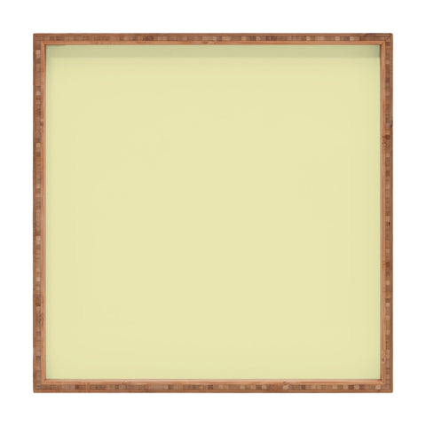 DENY Designs Tender Yellow 607c Square Tray