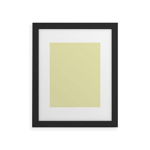 DENY Designs Tender Yellow 607c Framed Art Print