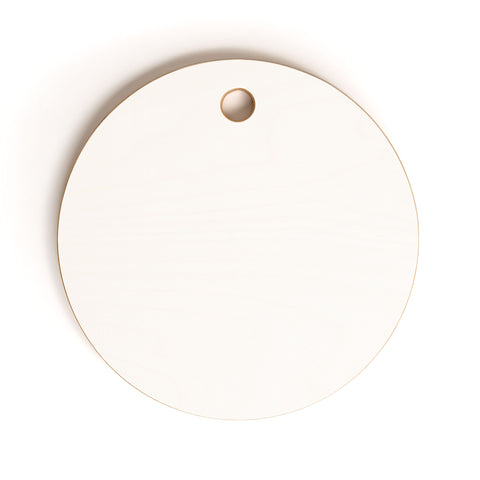 DENY Designs White Cutting Board Round