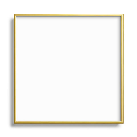 DENY Designs White Square Metal Framed Art Print