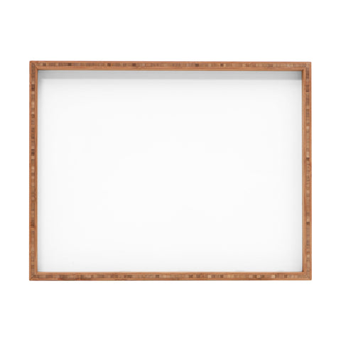 DENY Designs White Rectangular Tray