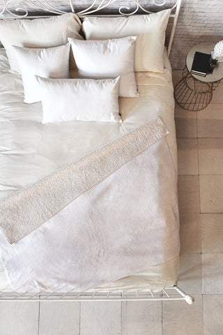 DENY Designs White Fleece Throw Blanket