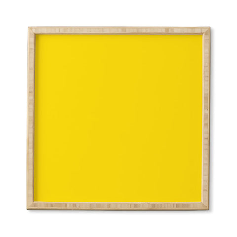 DENY Designs Yellow C Framed Wall Art