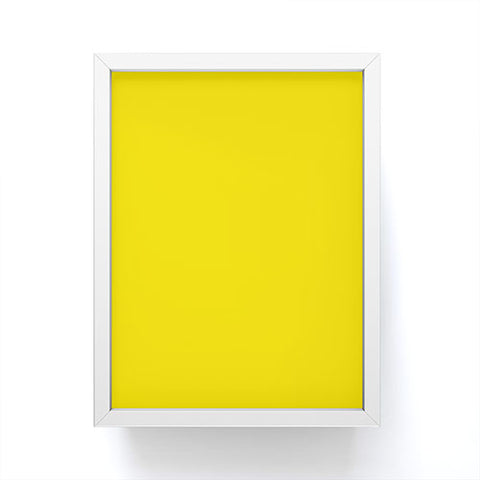 DENY Designs Yellow C Framed Mini Art Print