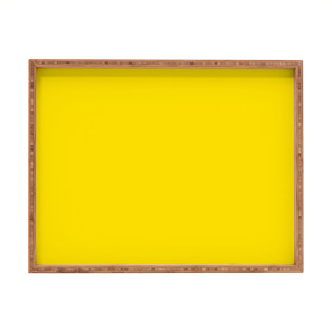 DENY Designs Yellow C Rectangular Tray