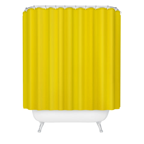 DENY Designs Yellow C Shower Curtain