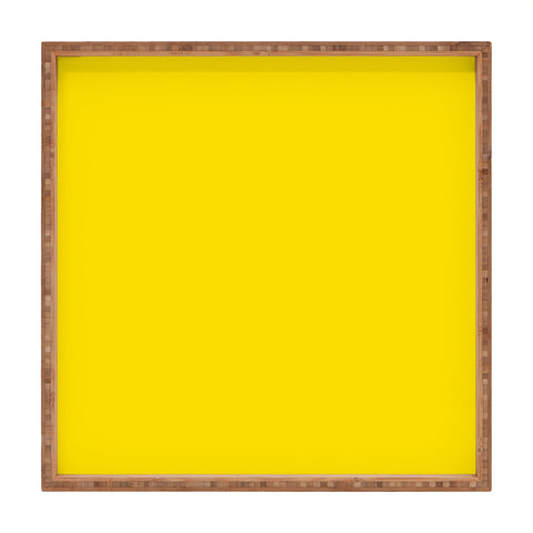 DENY Designs Yellow C Square Tray