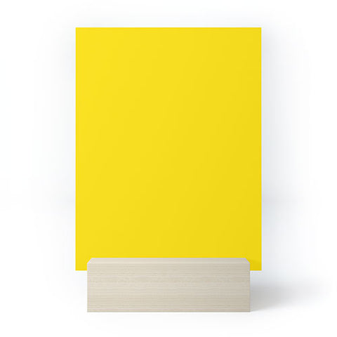 DENY Designs Yellow C Mini Art Print