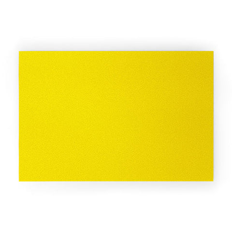 DENY Designs Yellow C Welcome Mat