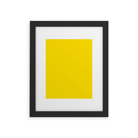 DENY Designs Yellow C Framed Art Print