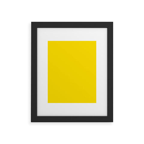 DENY Designs Yellow C Framed Art Print