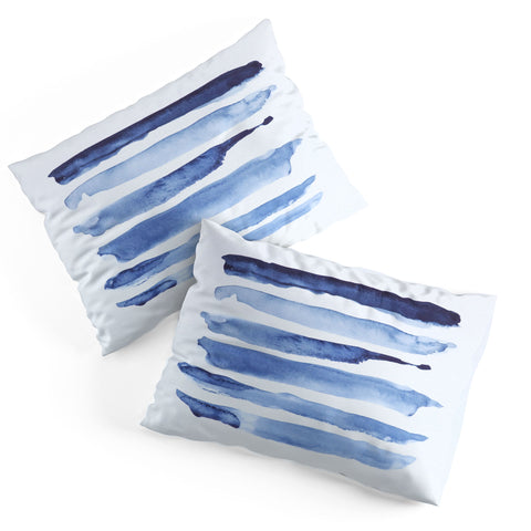 Devin Slatas INDIGO STRIPES Pillow Shams