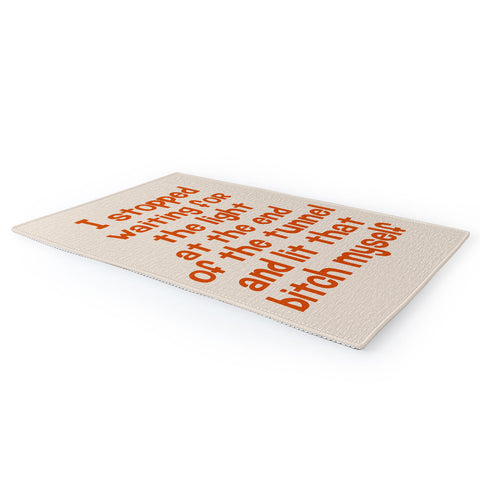 DirtyAngelFace I Stopped Waiting for the Light Area Rug