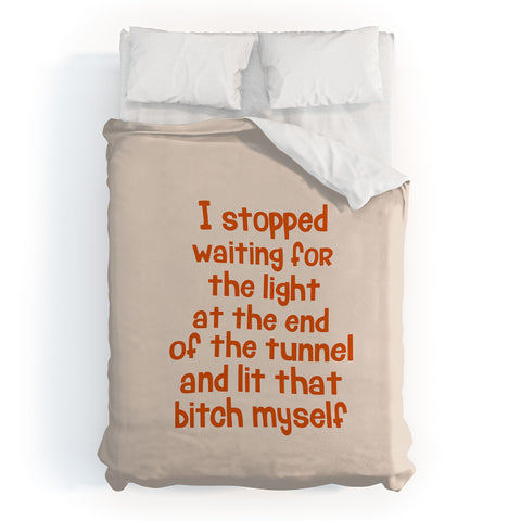 DirtyAngelFace I Stopped Waiting for the Light Duvet Cover