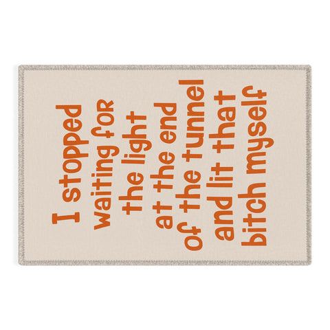 DirtyAngelFace I Stopped Waiting for the Light Outdoor Rug