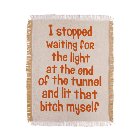 DirtyAngelFace I Stopped Waiting for the Light Throw Blanket