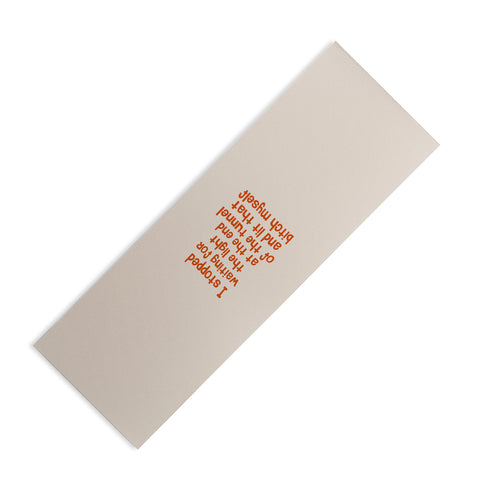 DirtyAngelFace I Stopped Waiting for the Light Yoga Mat