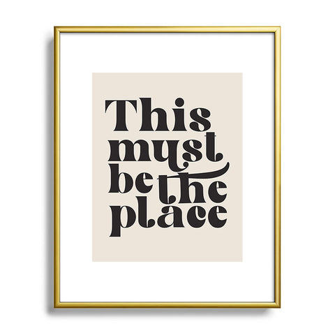 DirtyAngelFace This Must Be The Place I Metal Framed Art Print