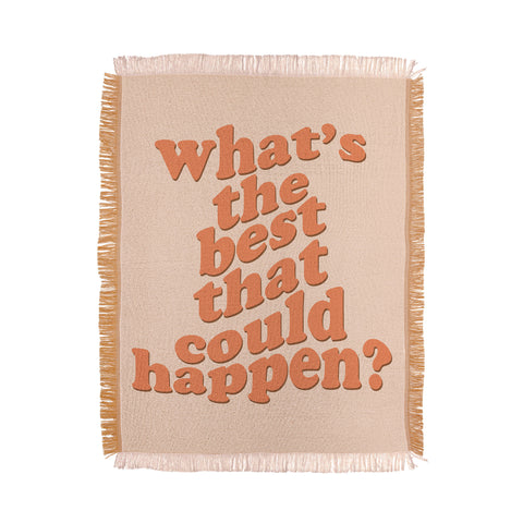 DirtyAngelFace Whats The Best That Could Happen Throw Blanket