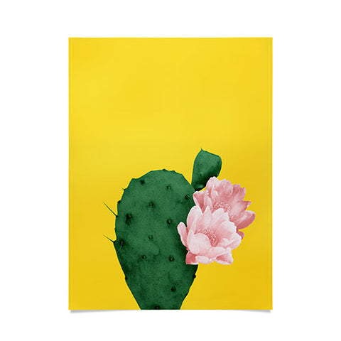 Djaheda Richers Cactus In Bloom Poster