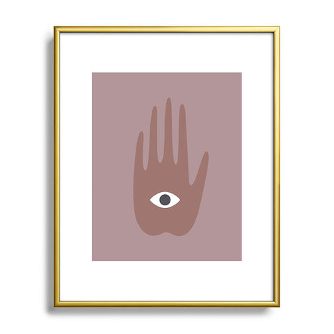 Djaheda Richers Hamsa II Metal Framed Art Print