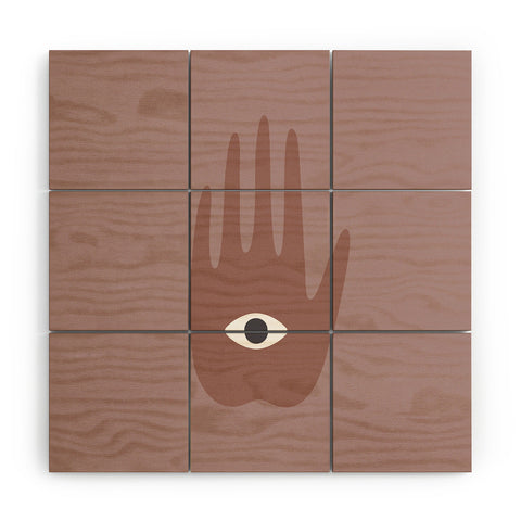 Djaheda Richers Hamsa II Wood Wall Mural