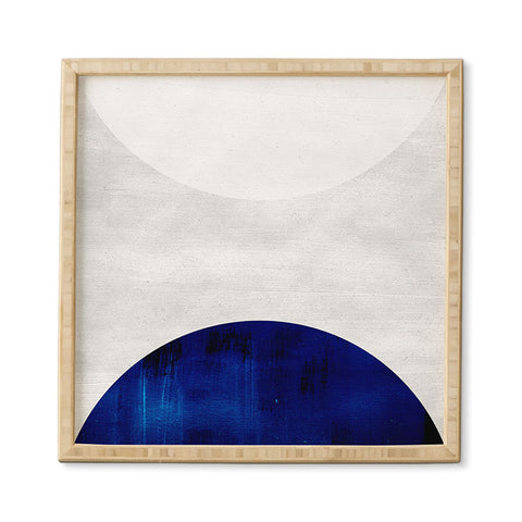 Djaheda Richers White and Cobalt Framed Wall Art