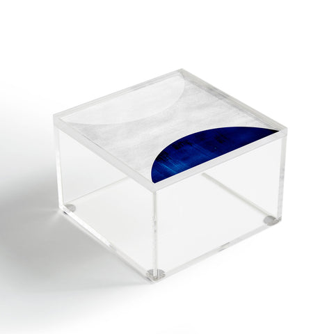 Djaheda Richers White and Cobalt Acrylic Box