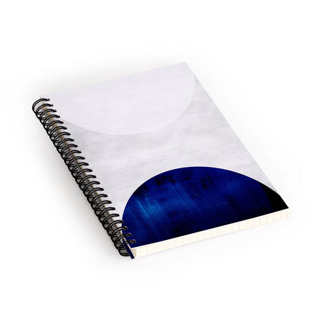 Djaheda Richers White and Cobalt Spiral Notebook