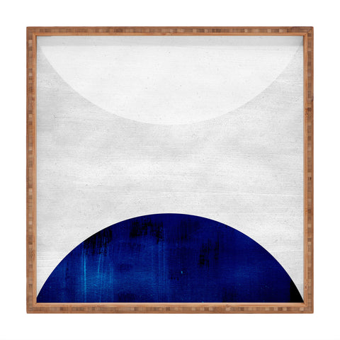 Djaheda Richers White and Cobalt Square Tray