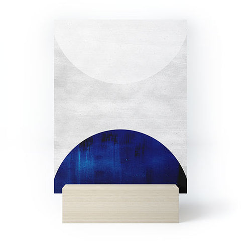 Djaheda Richers White and Cobalt Mini Art Print