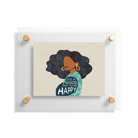 Domonique Brown Be Happy I Floating Acrylic Print
