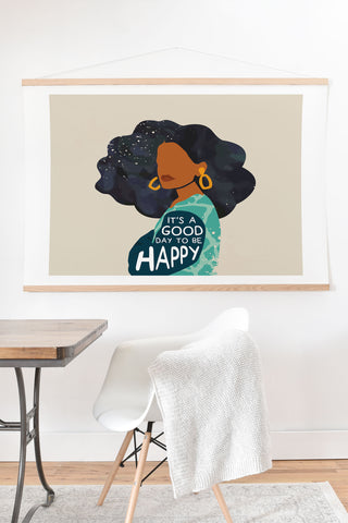 Domonique Brown Be Happy I Art Print And Hanger