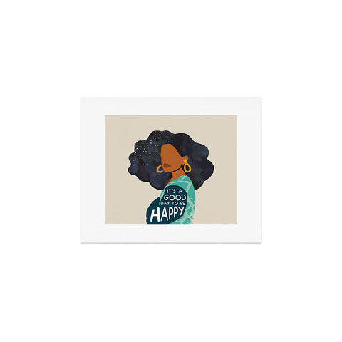 Domonique Brown Be Happy I Art Print