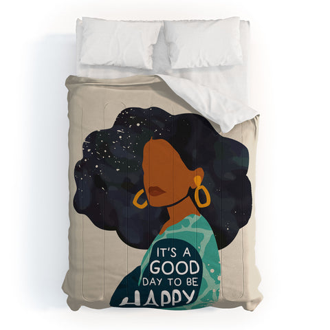 Domonique Brown Be Happy I Comforter