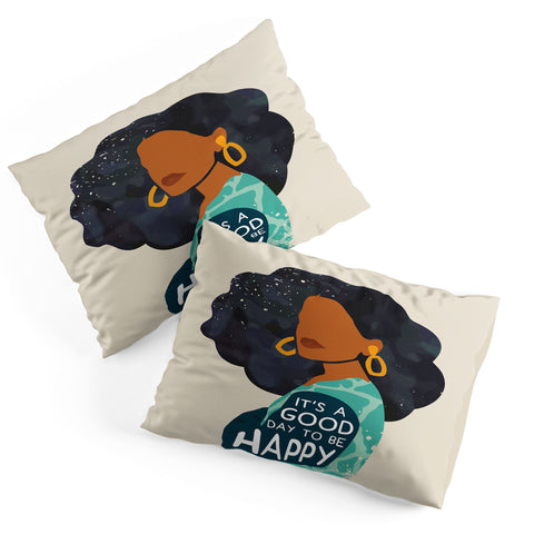 Domonique Brown Be Happy I Pillow Shams