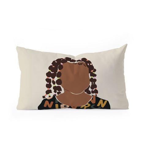 Domonique Brown Black Girl Magic No 1 Oblong Throw Pillow
