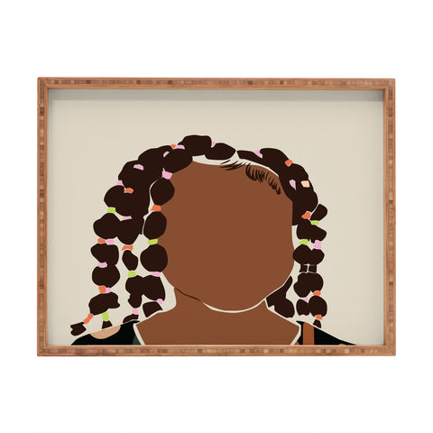 Domonique Brown Black Girl Magic No 1 Rectangular Tray