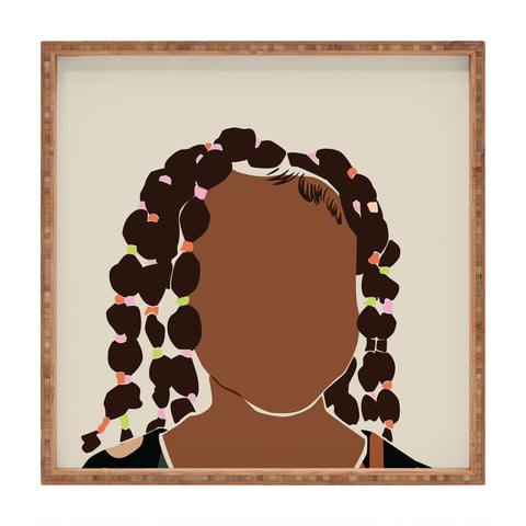 Domonique Brown Black Girl Magic No 1 Square Tray